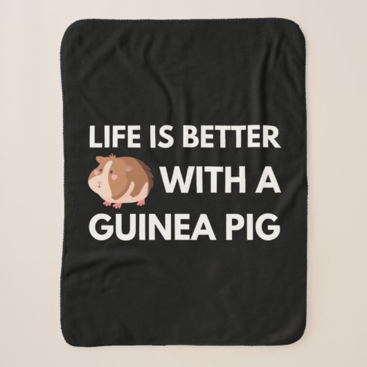 Guinea Pig Lover Sherpadecke (Vorderseite)