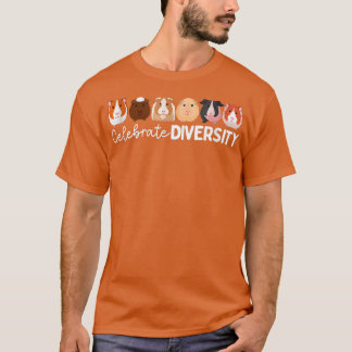 Guinea Pig Lovers Celebrate Diversity T-Shirt
