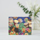 Guinea Pig Magischer Teppichboden Fossilienmuseum Postkarte (Stehend Vorderseite)