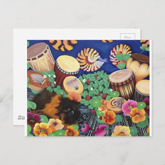 Guinea Pig Magischer Teppichboden Fossilienmuseum Postkarte (Vorne/Hinten)