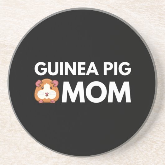 Guinea Pig Mama Getränkeuntersetzer (Vorne)