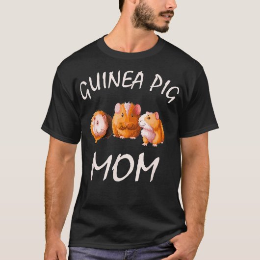 Guinea Pig Mama Mommy Whey Design T-Shirt (Vorderseite)