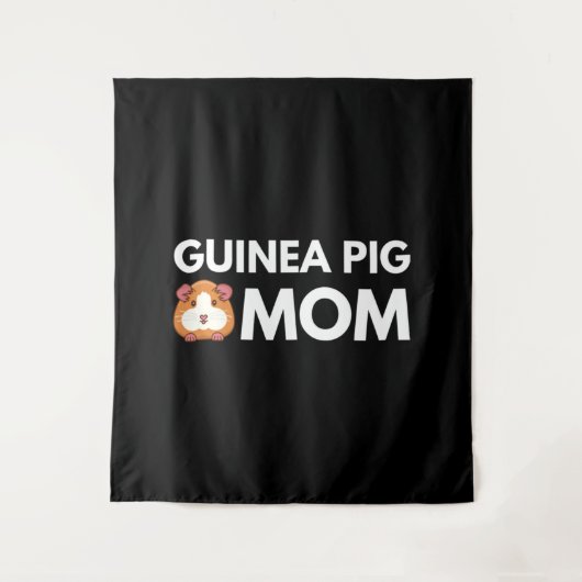 Guinea Pig Mama Wandteppich (Vorderseite)