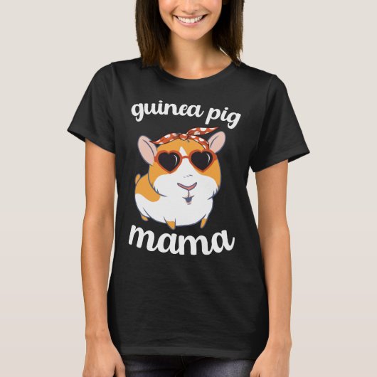 Guinea Pig Mama Women Mothers Day Guinea Pig Mom M T-Shirt (Vorderseite)