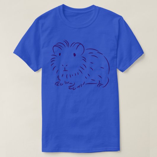 Guinea Pig Minimum Drawing Premium T-Shirt (Design vorne)