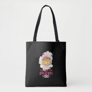 Guinea Pig Mom Floral Mors Day and Christmas Gift Tasche
