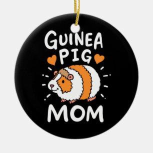 Guinea Pig Mutter Keramik Ornament
