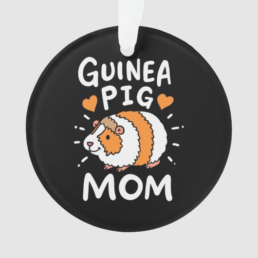 Guinea Pig Mutter Ornament (Vorderseite)