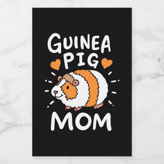 Guinea Pig Mutter Weinetikett (Einzelnes Label)
