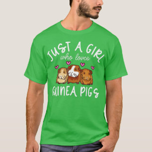 Guinea Pig, nur ein Mädchen, das Guinea Liebe Schw T-Shirt