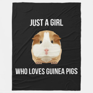 Guinea Pig nur ein Mädchen Liebe Wheel Fleecedecke
