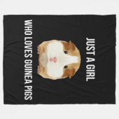 Guinea Pig nur ein Mädchen Liebe Wheel Fleecedecke (Vorderseite (Horizontal))