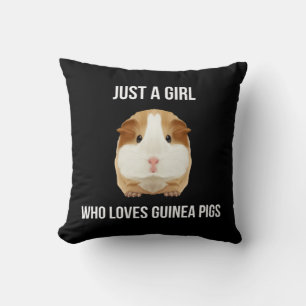 Guinea Pig nur ein Mädchen Liebe Wheel Kissen