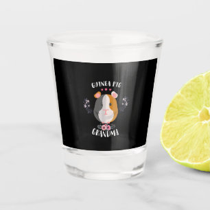 Guinea Pig Oma Mors Day and Christmas Geschenk Schnapsglas