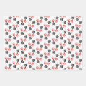 Guinea Pig Orange Balloons Individuelle Name Gebur Geschenkpapier Set (Vorderseite 3)