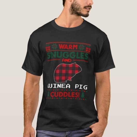 Guinea Pig Pajama Ugly T-Shirt (Vorderseite)