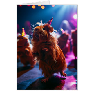 Guinea Pig Party Grußkarte