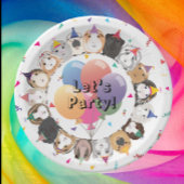 Guinea Pig Party Pappteller