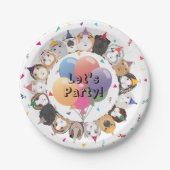 Guinea Pig Party Pappteller (Vorderseite)