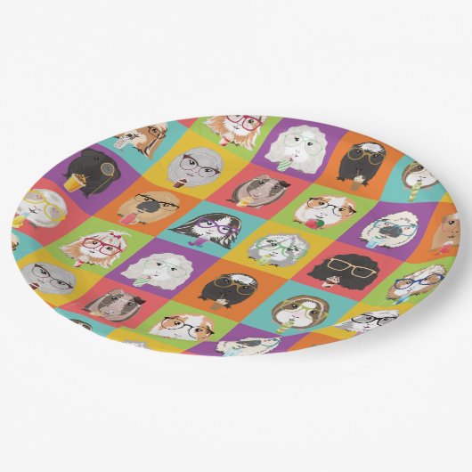 Guinea Pig Party Teller (Schrägansicht)