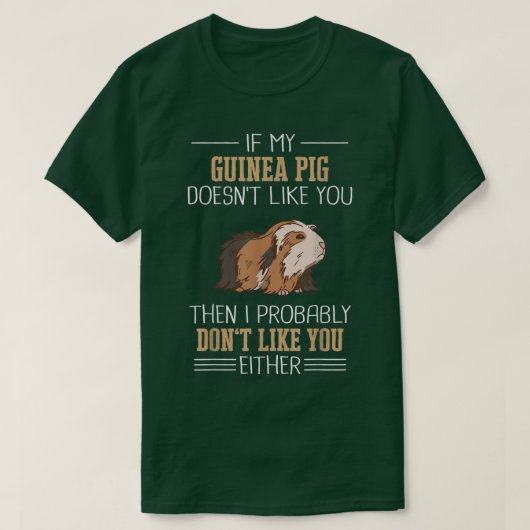 Guinea Pig Pet Peruvian Sheba 499 T-Shirt (Design vorne)