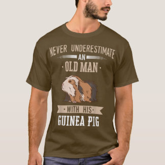 Guinea Pig Pet Peruvian Sheba alter Mann T-Shirt