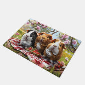 Guinea Pig Picnic Fußmatte (Schrägansicht)