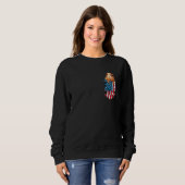 Guinea Pig Pocket 4th of July American Flag Patri Sweatshirt (Vorne ganz)