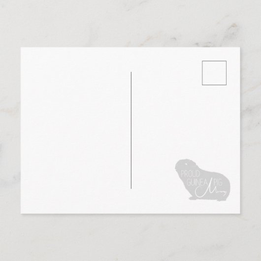Guinea Pig Postkarte (Rückseite)
