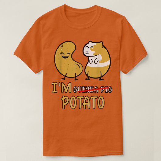 guinea pig potato love T-Shirt (Design vorne)