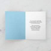 Guinea Pig Rainbow Sympathy with Carnations Name Karte (Innenseite)