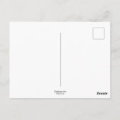 Guinea Pig Rainbow Sympathy with Carnations Name Postkarte (Rückseite)