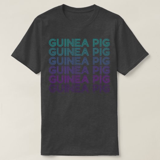 Guinea Pig Retro T-Shirt (Design vorne)