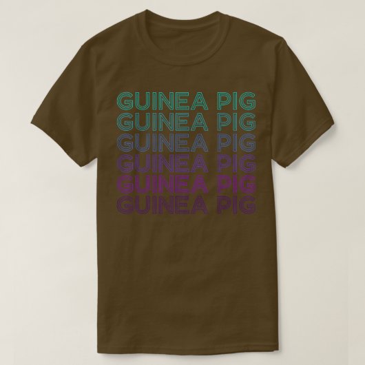 Guinea Pig Retro T-Shirt (Design vorne)