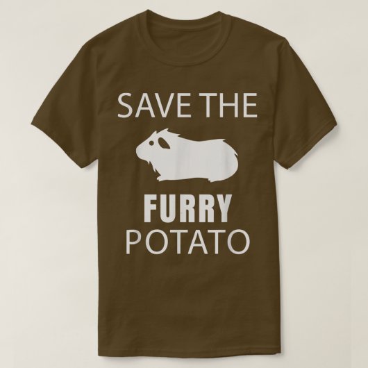 Guinea Pig - Rett The Furry Potato 2087 T-Shirt (Design vorne)
