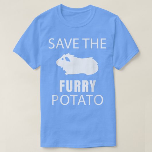 Guinea Pig Rettete die Furry Potato T-Shirt (Design vorne)