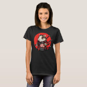 Guinea Pig Samurai Funny Pet Warrior T-Shirt (Vorne ganz)