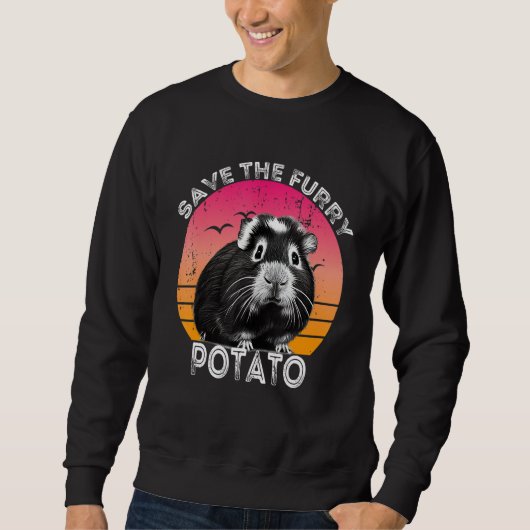 Guinea Pig Save The Furry Potato Sweatshirt (Vorderseite)