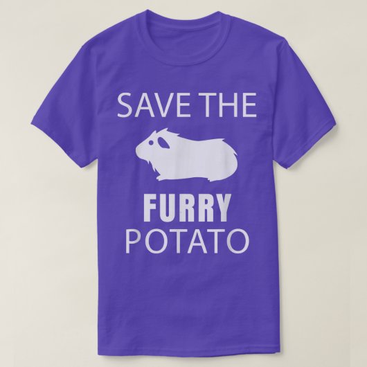 Guinea Pig - Save The Furry Potato  T-Shirt (Design vorne)