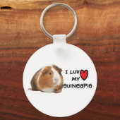 Guinea Pig Schlüsselanhänger "I Liebe my Guinea Pi (Vorderseite)