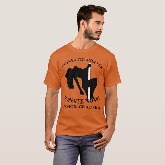 GUINEA PIG SHELTER DONATE JETZT ANCHORAGE ALASKA T-Shirt (Vorne ganz)