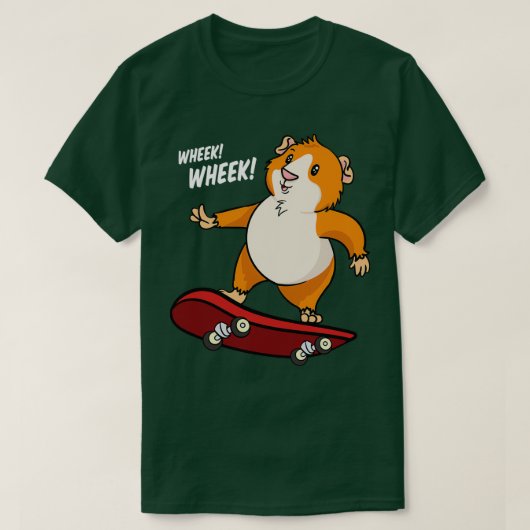 Guinea Pig Skateboarder (2) T-Shirt (Design vorne)