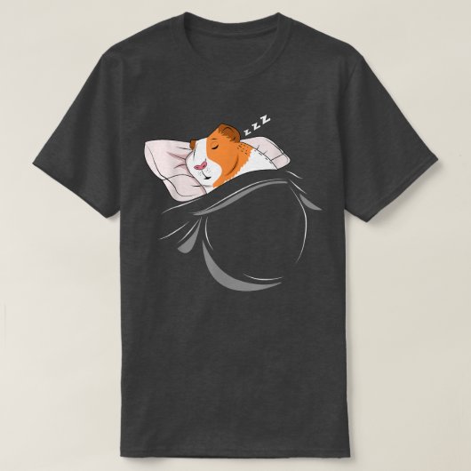 Guinea Pig Sleep Pyjamas Nap Gift Guinea Pig T-Shirt (Design vorne)