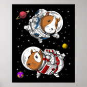 Guinea Pig Space Astronauten Poster (Vorne)