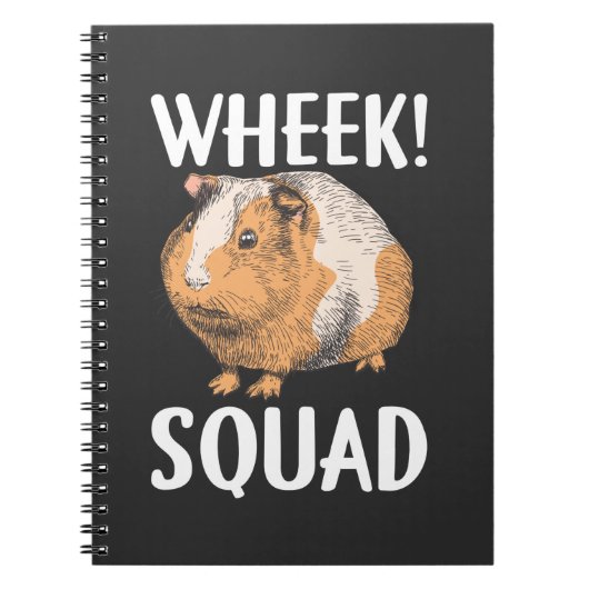 Guinea Pig Squad Funny Wheane Tier Notizblock (Vorderseite)