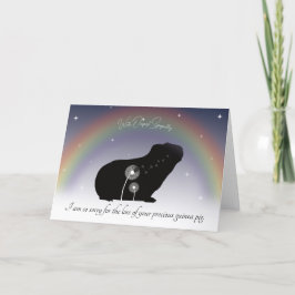 Guinea Pig Sympathy Card Dankeskarte
