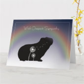 Guinea Pig Sympathy Card Karte (Gelbe Blume)