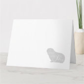 Guinea Pig Sympathy Card Karte (Rückseite)