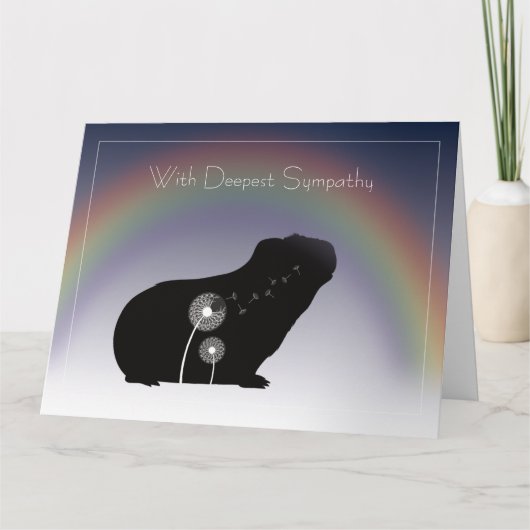 Guinea Pig Sympathy Card Karte (Vorderseite)