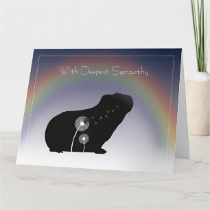 Guinea Pig Sympathy Card Karte